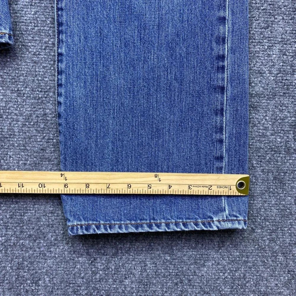 J.Crew Mens Sz 36 Bootcut Jeans Blue Denim 100% Cotton Style 86572 Western Retro